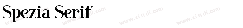Spezia Serif字体转换